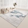 Wind Living Room Coffee Table Carpet, Room Bedroom Crystal Velvet Floor Mat, Home Dirt-Resistant Large Area Full Floor Mat