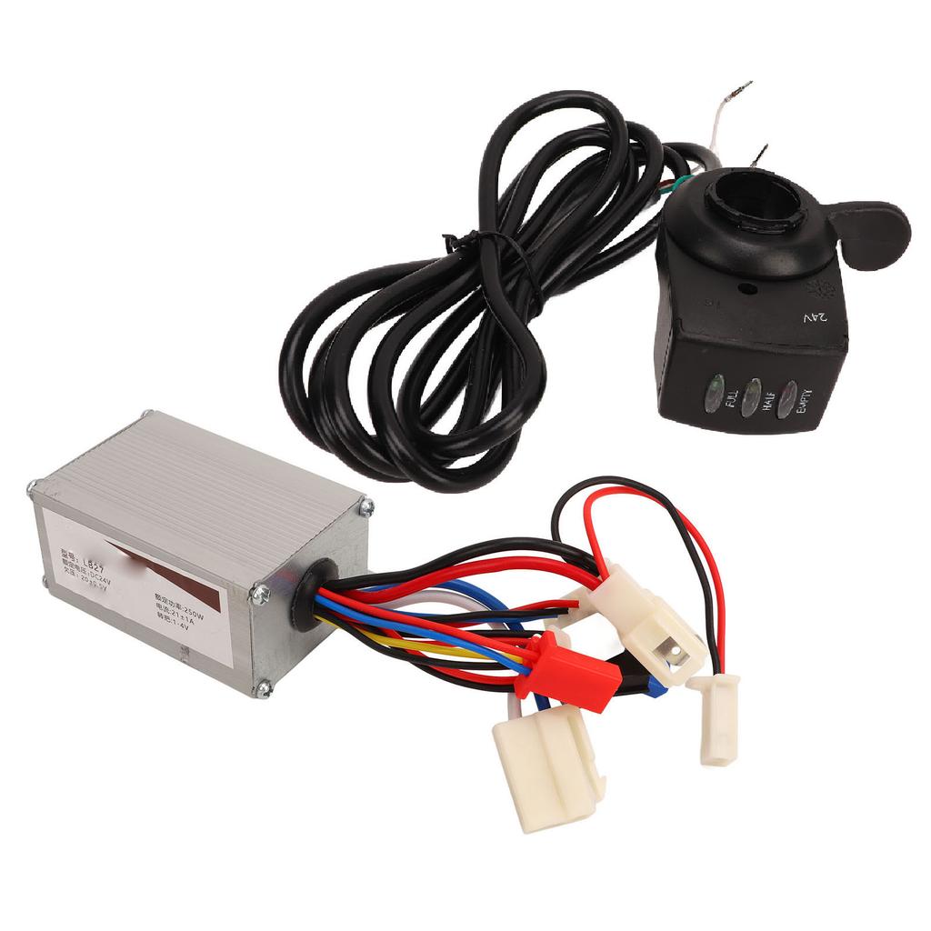24V 250W Electric Bike Controller Thumb Throttle Set for Electric Scooter DC Motor