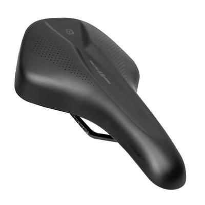 GORIX Bicycle Saddle Short Saddle for Long Stylish Black ATTACK for Road Cross Mini and Other Bicycles [Soft Cushion, Rides] Shock-Absorbing, (POWER