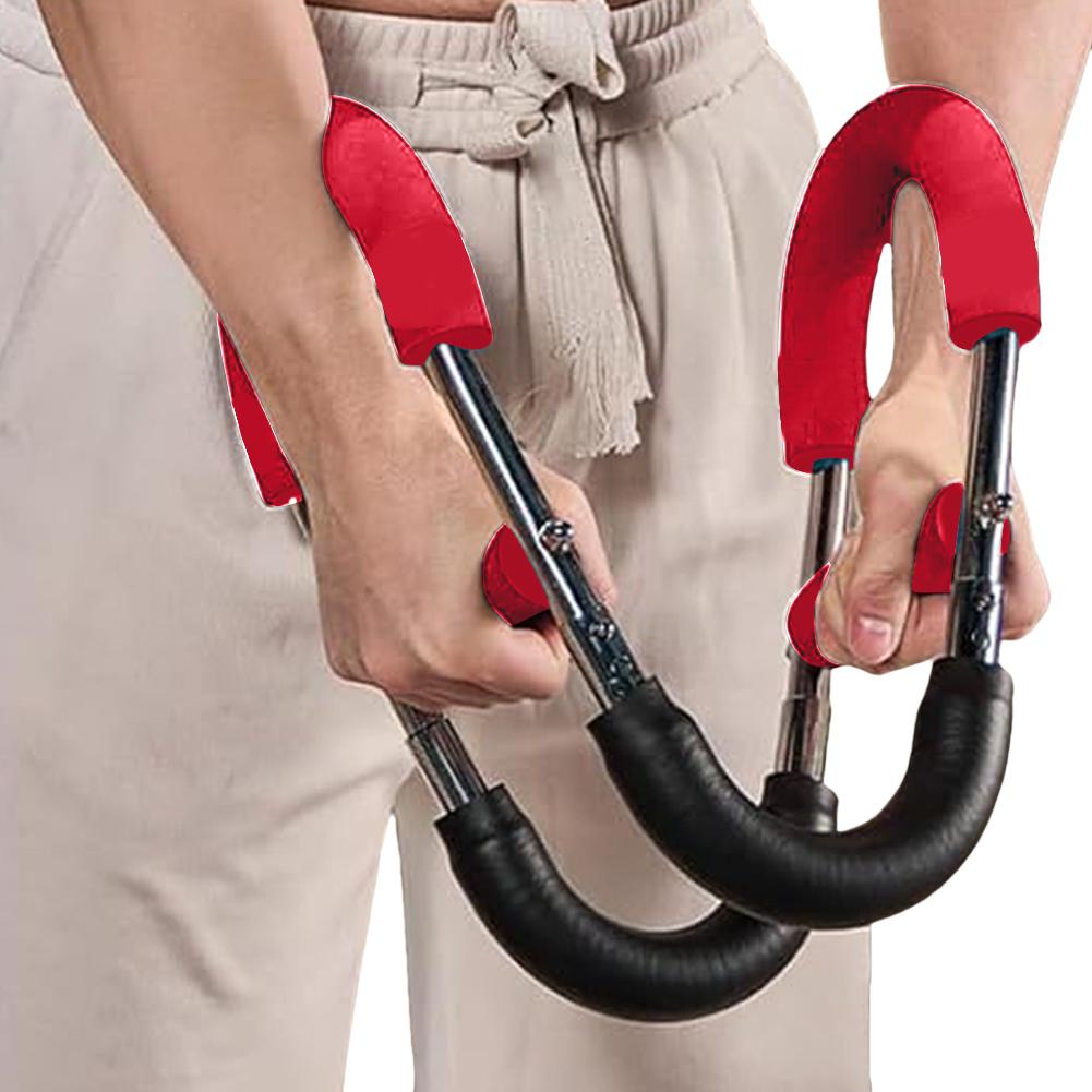 Twister Arm Trainer Adjustable Chest Workout Equipment Detachable U-Shaped Arm Trainer with Hairband Portable Power Twister Bar