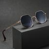 Design del Marchio 2025 Moda Nuovi Occhiali da Sole Poligonali in Metallo Retrò Occhiali da Donna Tendenza Classica Lusso Guida Viaggio Occhiali Uv400