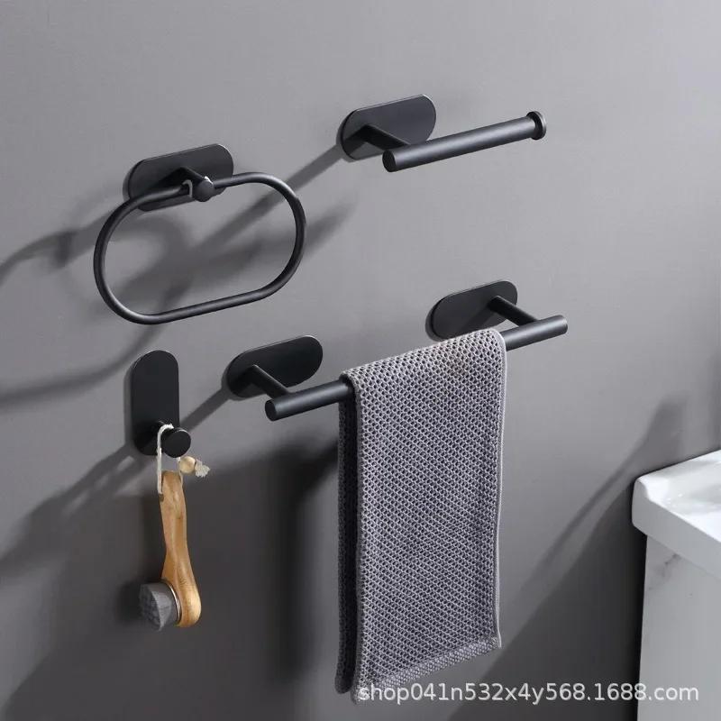 Self Adhesive Wall Mounted Stainless Steel Towel Ring for Kitchen and Bathroom, Hand Towel Rails