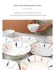 Mengyuan 4-Piece 8.5-Inch Hexagonal Porcelain Plate Set – Creative Underglaze Color Dishware.