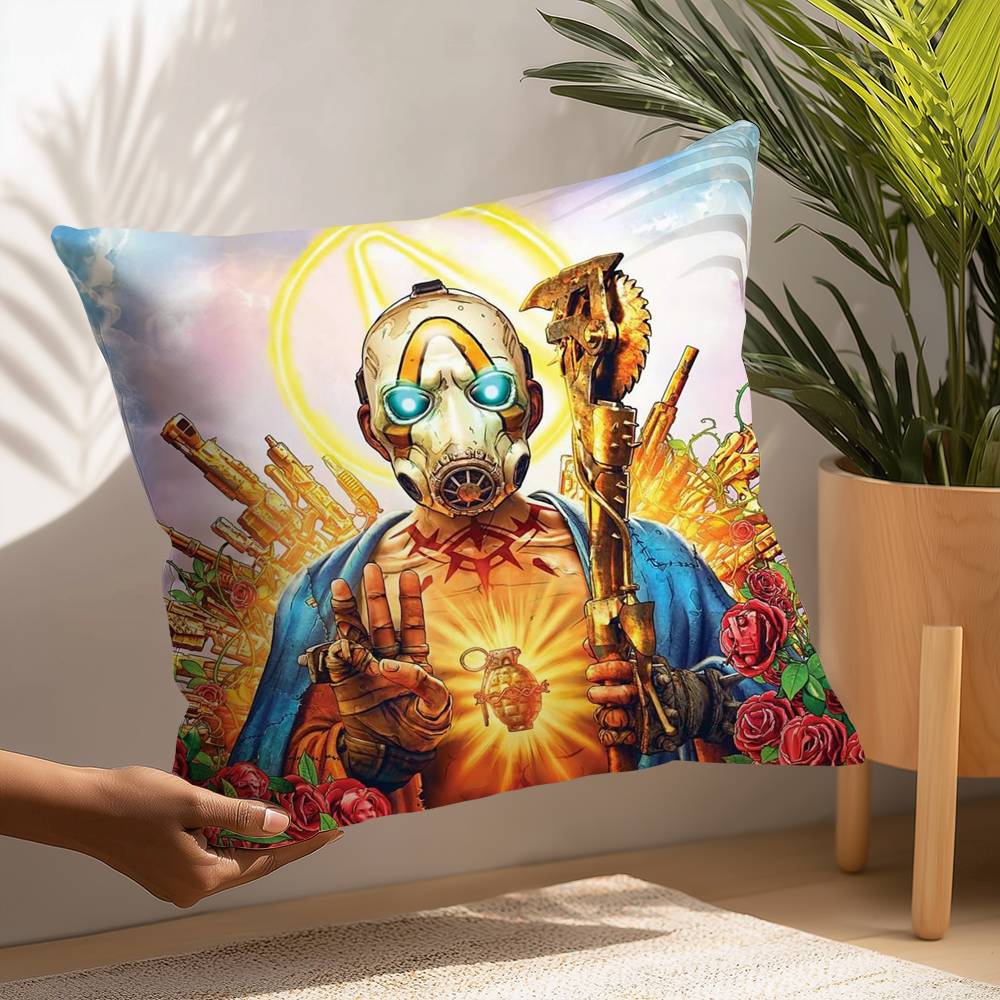 B-Borderlands Game Pillow Case Plush Fabric Soft  Pillowcase Double Sided Print Cushion Cover Household Gifts