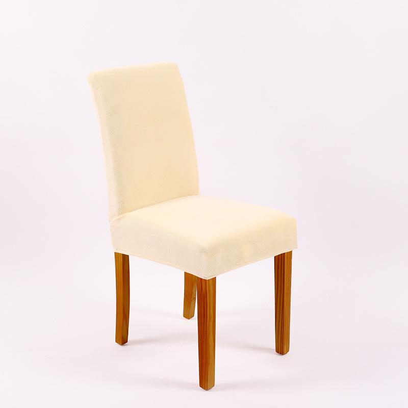 Thickened Plus Velvet Pure Color Chair Cover for Home, Banquet, and Hotel
