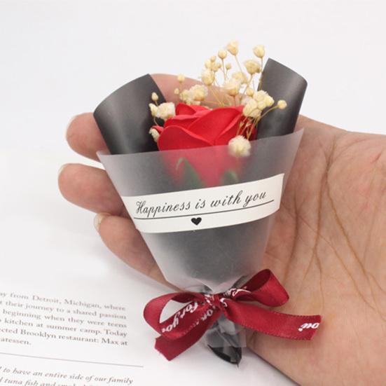 2 st Minitorkade Blomsterbuketter Konstgjorda Rosor Naturlig Brudslöja Blomsterbukett för Fotorekvisita DIY-Hantverk Hem Bröllopsfest Dekoration