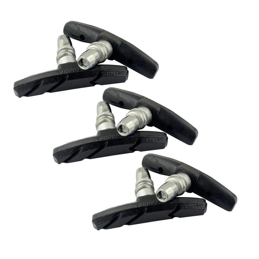 6Pcs Bike Brake Pads V-brake Wheels Cushions Rubber Brake Shoes Bicycles Brake Pads Bike Brake Pad Replacement Pads Set