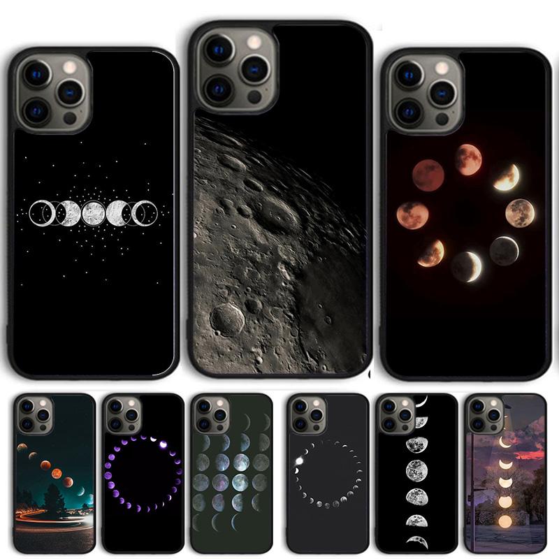 MOON PHASES Phone Case For iPhone 17 Air 14 15 16 13 12 Cover For Apple iPhone 17 Air 14 15 16 Pro Max 6S Plus Coque