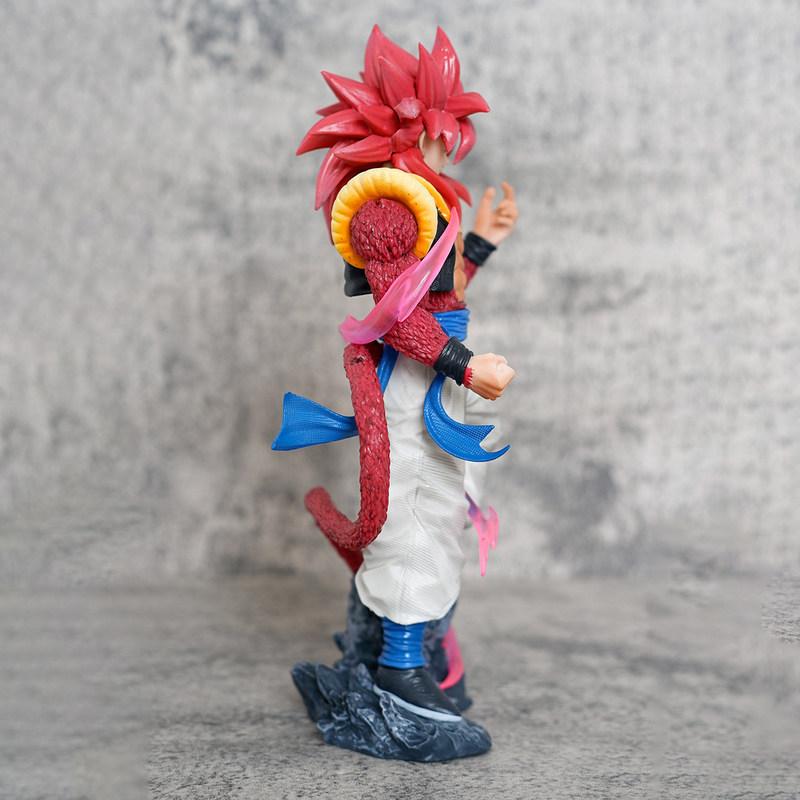 Seven Dragon Balls Super Saiya People Super Four Understanding Jita Sun Wukong Special Effect Anime Hand Made Model Ornament