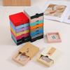 Transparent Floating Display Boxes Lastic PE Film Jewelry Packaging Box Jewelry Necklace Ring Seal Antioxidant Collectible Storage Case 10pcs