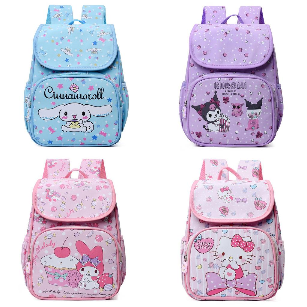 Hello Kitty Melody Kuromi Cinnamoroll Ryggsekk Med Pustende Oxfordstoff For Skolelæring
