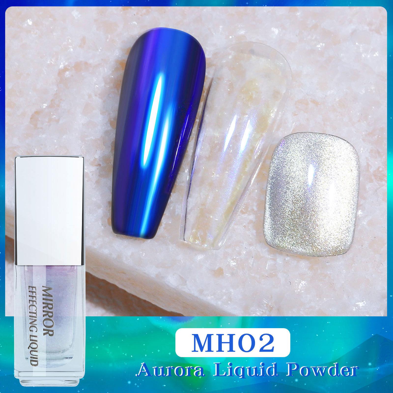 

Новая жидкость для нейл-арта Magic Mirror Powder Moonlight Powder Non-Flying Powder Liquid Mirror Flour Fairy Powder Nail Art Magic Liquid