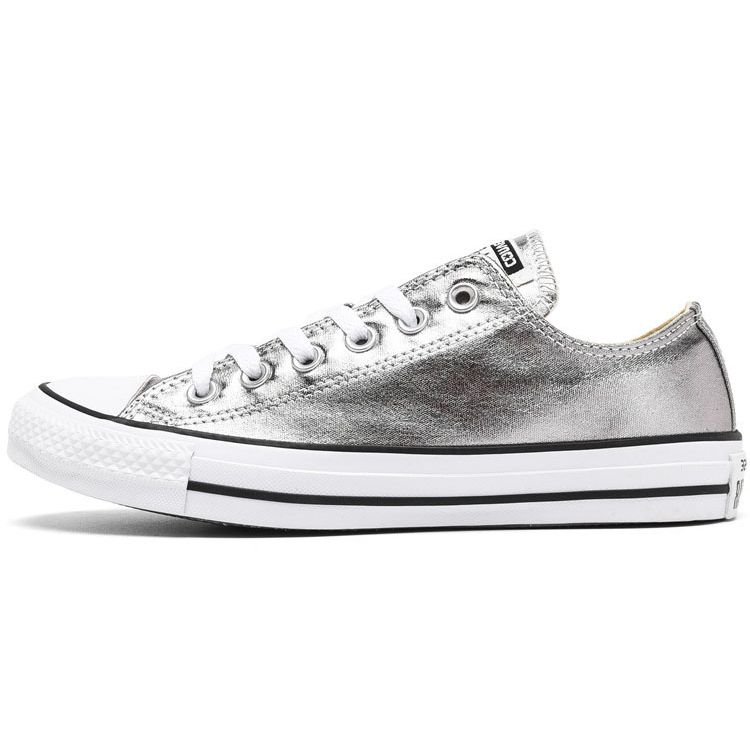 

Кроссовки унисекс Converse Chuck Taylor All Star Low Gunmetal Silver White Black 153180C