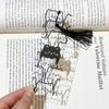 New Creative Black and White Cat Bookmark Translucent Acrylic Bookmark Tassel Pendant Bookmark Pet Lover Gift