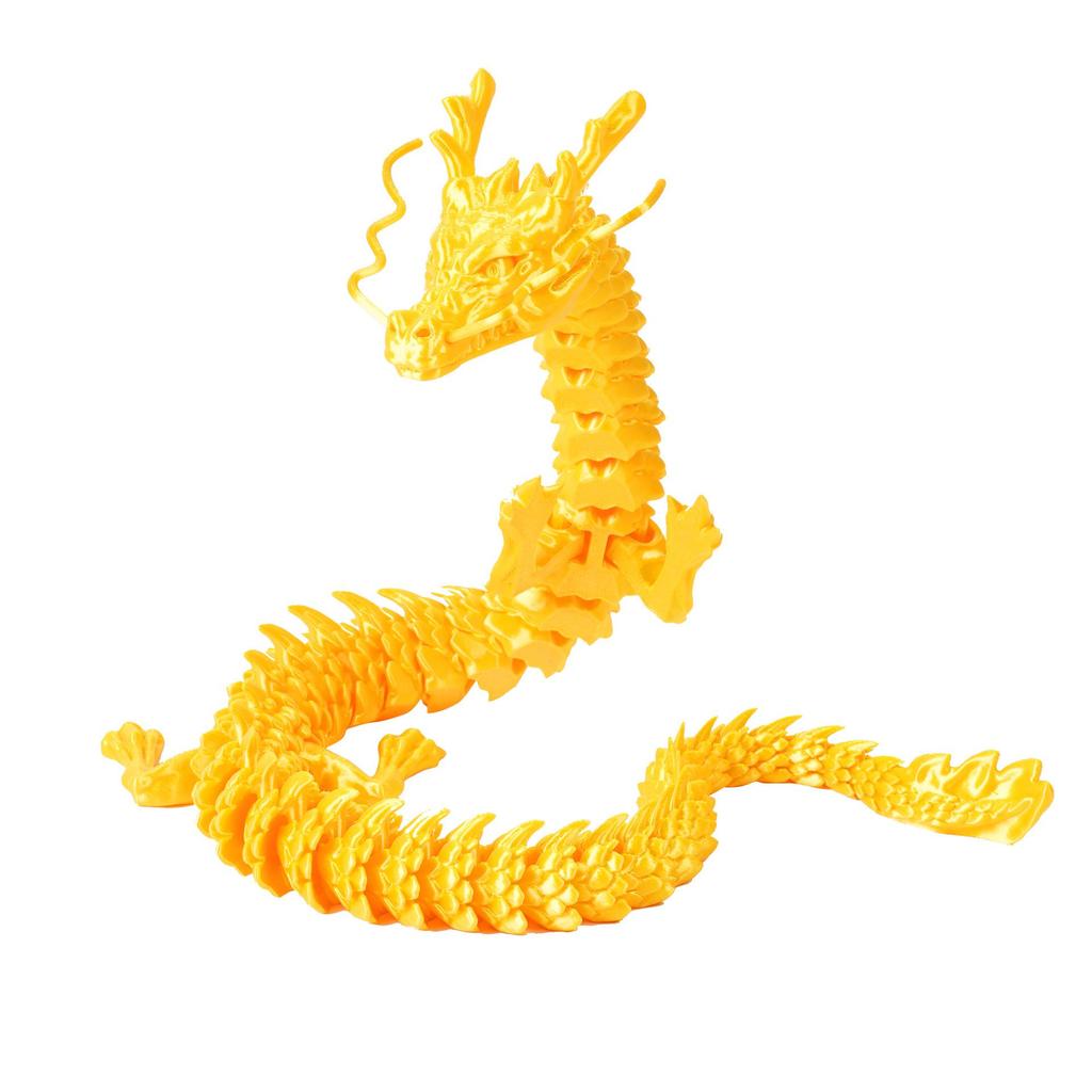 3D Printed Chinese Dragon Egg Ornament Toy Figurine Gift Craft