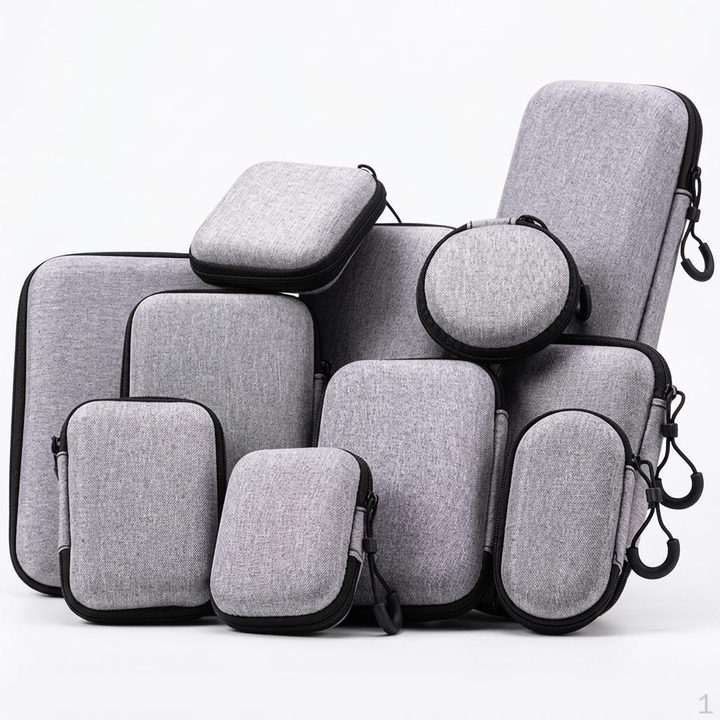 EVA Multifunctional Storage Box for Hard Drives, Power Banks, USB Earphones, and Electronic