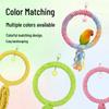 Parrot Stars Cotton Rope Swing Ring: Boredom Relief Toy for Cockatiels & Budgies, Bird Cage Decor & Small Pet Supply