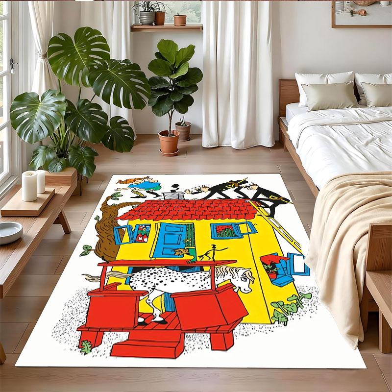 Crystal Velvet Rug Soft Non Slip Indoor Floor Mat Home DecorPippi Longstocking