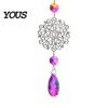 Wall Hanging Decor Colorful Crystal Suncatcher, Sun Catcher for Windows, Healing Glamorous Decoration Home, Crystals Prism Rainbow Maker,