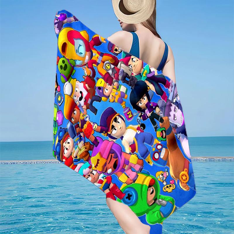 Game Adventure Heroes Beach Towel, Super Soft Microfiber, Gift for Her/Him, Birthday, for Pool, Beach, Travel, Home Decor Fan Gifts