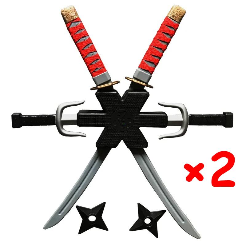 1: 1 Ninja Set Halloween Children'S Japanese Samurai Cosplay Toys Knife Set Dart Toys Model Gifts Collection Bizarre Toys Action