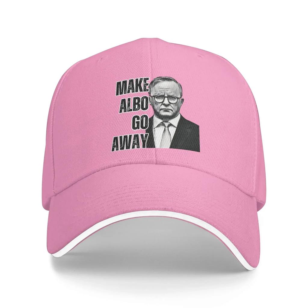 Summer MAGA MAKE ALBO GO AWAY Baseball Cap Outdoor Gym Fitted Retro Sun Hip Hop Hats Unisex Women Sunscreen Baseball Caps