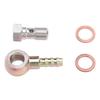 7 16inx20 UNF Banjo Adapter Stainless Steel Brake Reservoir Banjo Bolt Kit with 8mm Barb for Transport Systems