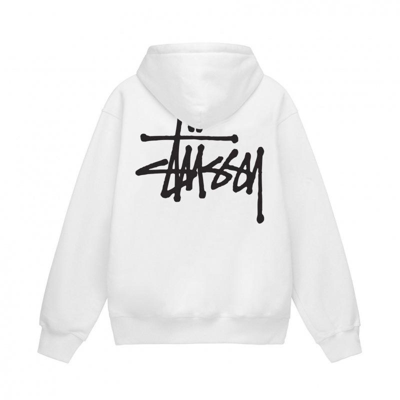 Stussy 2025 Heren Basic Terry Pullover Hoodie, 700g Kwaliteit