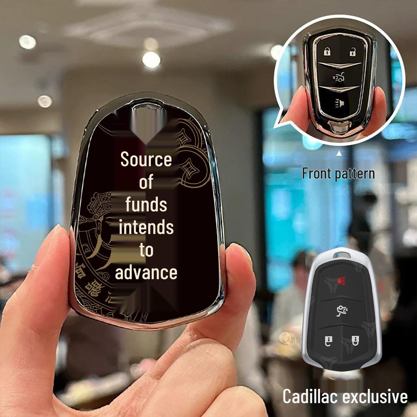 

Chinese Style Key Case for Cadillac CT5/CT4/XT5/XT4/CT6/ATS/GT4/XT6 with Buckle