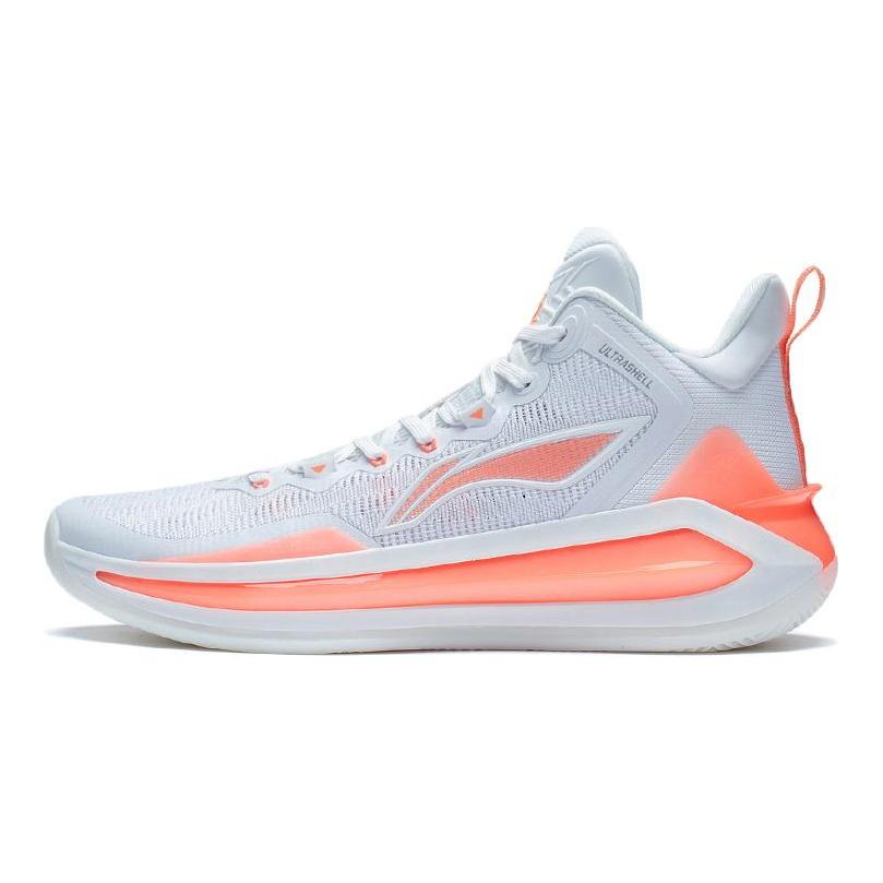 Li Ning Liren 3 Blade OG Cushioning Slip Resistant Abrasion Resistant Mid Top Basketball Shoes Men's White ABAS089-6