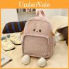 Cartoon Chick Kids Clear Backpack With Nylon Material Large Capacity For Middle School Students