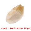 50 100pcs Natural bamboo Disposable Kayak sushi Wood Boat Salad Dessert Pine cake Boat Snack Bowl mat sushi plate tray onigiri