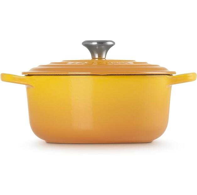 Чугунная жаровня Le Creuset Signature круглая 20 см нектар 2,4 л (21177206724430)