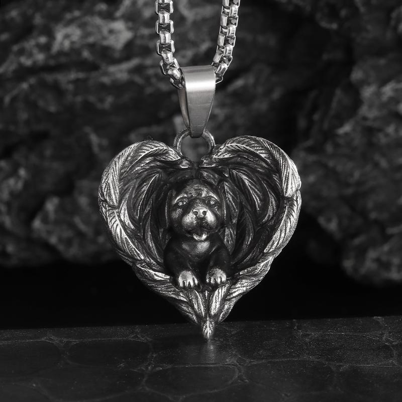 Collier avec pendentif ailes d'ange mystique gothique rétro pour hommes et femmes, bijoux tendance punk hip-hop, cadeau