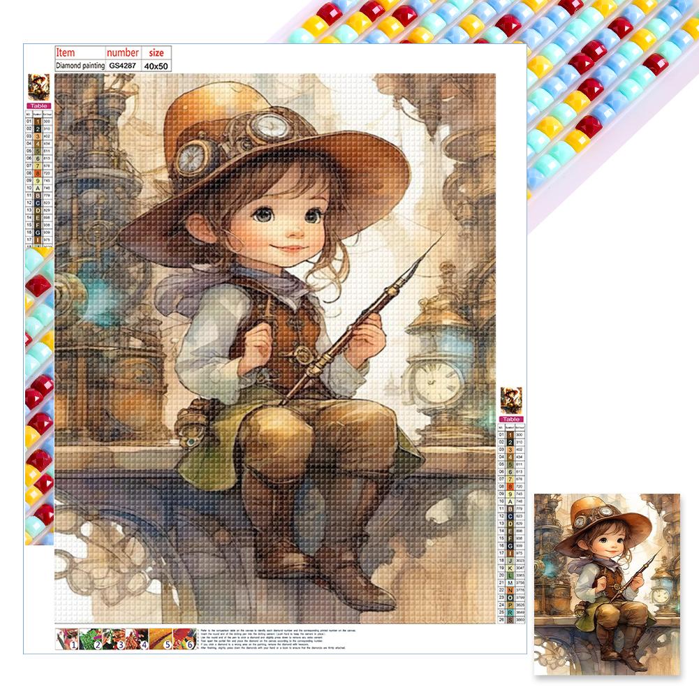 

5D DIY Полный квадратный сверлильный алмазный набор для рисования Волшебный детский набор для украшения дома Искусство