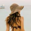 Korean Style Beach Sun Hat Anti-UV Summer Bucket Hat Simple Crochet Straw Hat  Fishing