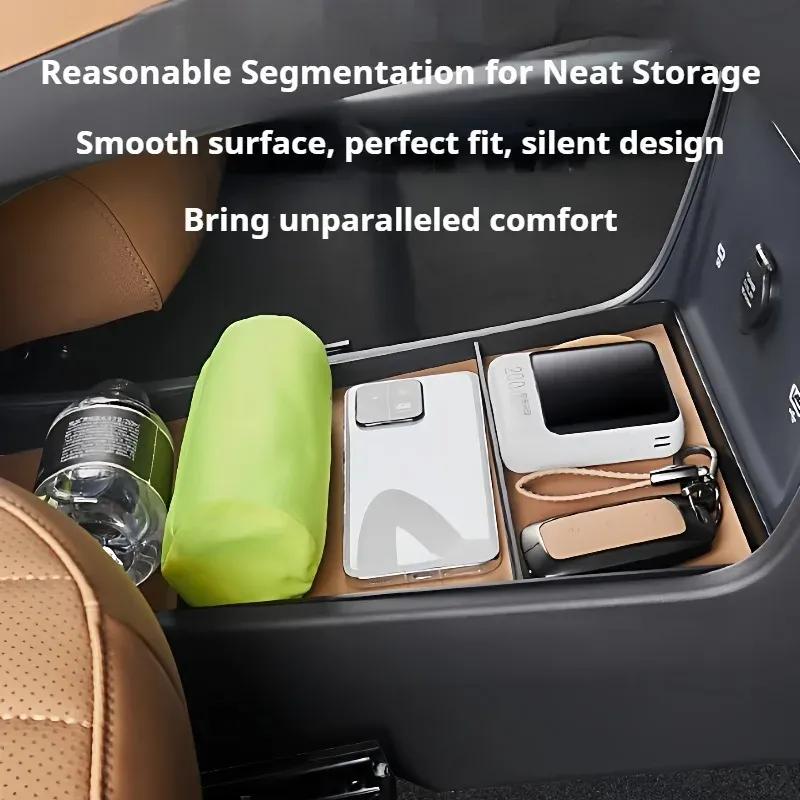 For Geely Starray EMi EX5 2025 2026 Lower Central Control Storage Box Original Color Organizer Interior Car Accessories