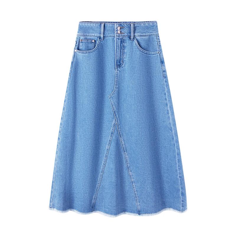 Navigare Italia Women's Casual Denim A-line Skirt