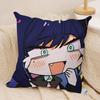 AAdoS anime cute Cushion Cover Silky Short Plush Invisible Zipper Dustproof Sofa Pillow Case for Home Decor