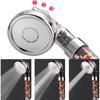 Bathroom Mineral Anion Stones Filter Shower Head 3 Modes Handheld High Pressure Water Saving Showerhead Bathroom Accessories