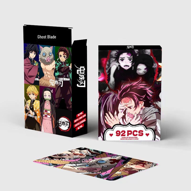 Demon Slayer LOMO Cards: 92 Double-Sided HD Photo Greeting Stickers