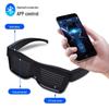 Bluetooth LED Party Szemüveg USB Töltéssel és Applikációvezérléssel