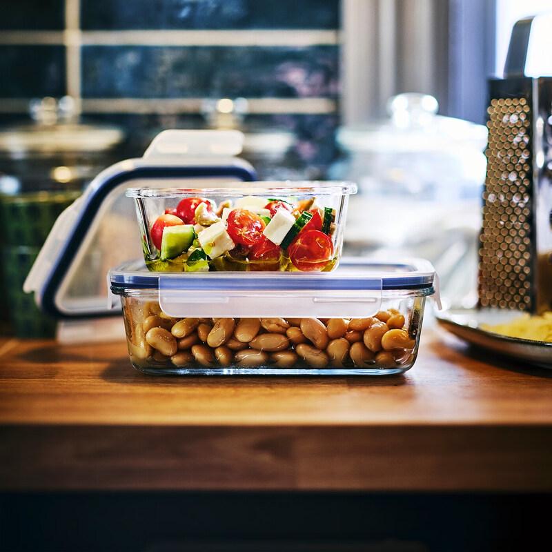 IKEA 365+ Rectangular Glass Food Storage Container