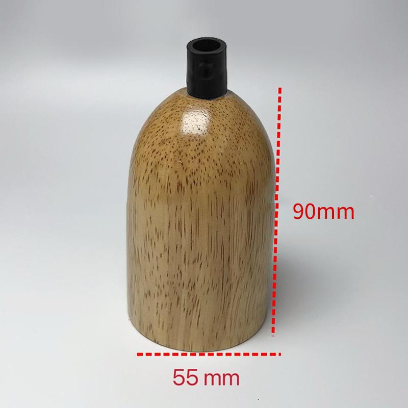 E27 Socket Wooden Lamp Holder Support Decorative Chandelier Bulb Adapter Modern Ceiling Light for Kitchen Office