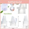 Manual Breast Pump Accessories Duckbill Valve And Inner Suction Port Food Grade Silicone