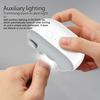 Automatic Electric Nail Clipper 2-In-1 Baby Nail Trimmer with LED Light Kids Adults Seniors Manicure File Fingernail Cutter Polisher Grinder