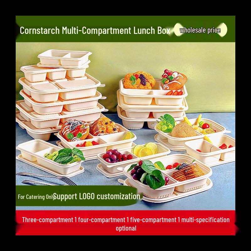 Shenghua Heyiyuan Eco-Friendly Corn Starch Multi-Compartment Meal Box