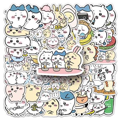 Chiikawa Graffiti Stickers: 51 Cute Cartoon Designs for Phone Decoration.