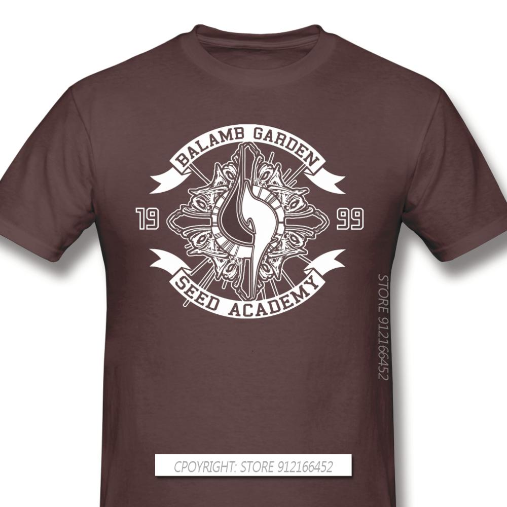 Men Clothes Final Fantasy Role Playing Video Game Series T-Shirts Balamb Garden Seed Academy Fashion Short Sleeve
