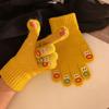 Knitted Winter Gloves Warm Skiing Gloves 2024 Touch Screen Gloves  Women Men